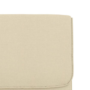 Creme Loungesessel Stoff 55x64x80 cm