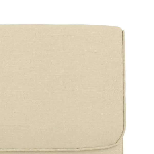 Creme Loungesessel Stoff 55x64x80 cm