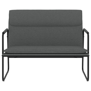 Dunkelgraue Stoff Sitzbank 100 cm