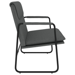 Dunkelgraue Stoff Sitzbank 100 cm