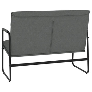 Dunkelgraue Stoff Sitzbank 100 cm