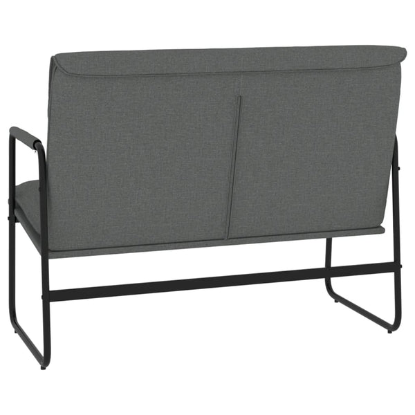 Dunkelgraue Stoff Sitzbank 100 cm