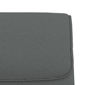Dunkelgraue Stoff Sitzbank 100 cm