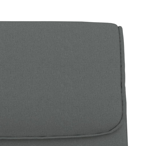 Dunkelgraue Stoff Sitzbank 100 cm
