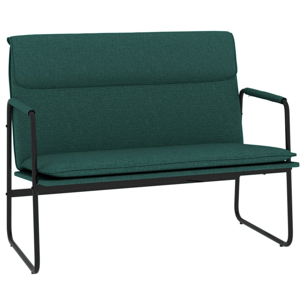 Dunkelgrüne Sitzbank Stoff 100 cm