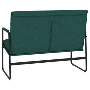Dunkelgrüne Sitzbank Stoff 100 cm