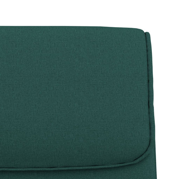 Dunkelgrüne Sitzbank Stoff 100 cm