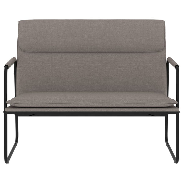Sitzbank Taupe Stoff 100 cm