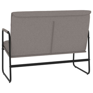 Sitzbank Taupe Stoff 100 cm