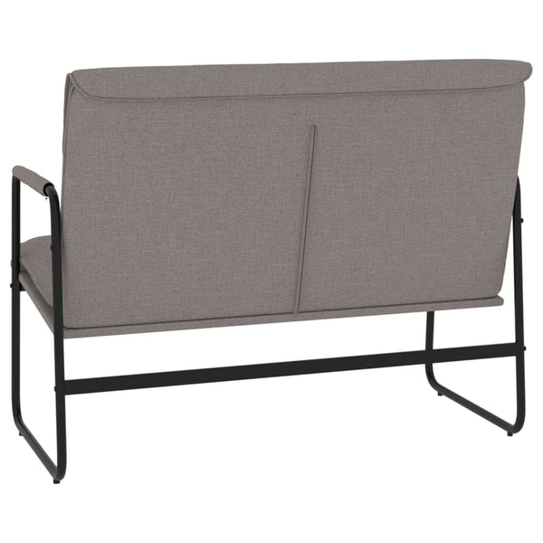Sitzbank Taupe Stoff 100 cm