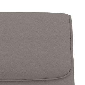 Sitzbank Taupe Stoff 100 cm