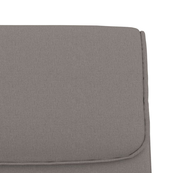 Sitzbank Taupe Stoff 100 cm