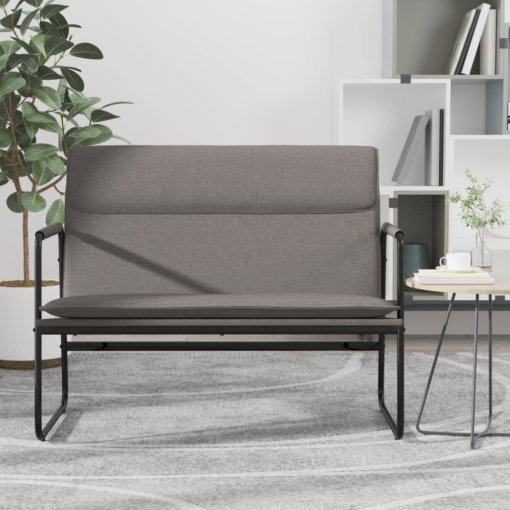 Sitzbank Taupe Stoff 100 cm