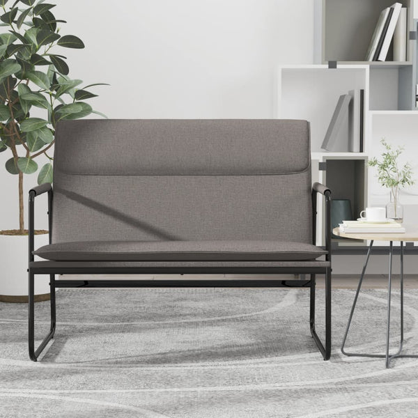 Sitzbank Taupe Stoff 100 cm