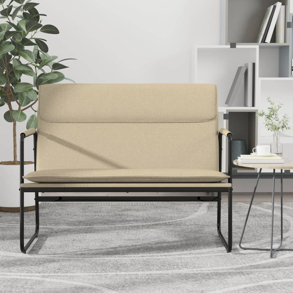 Creme Sitzbank, Stoff, 100 cm