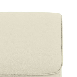 Creme Loungesessel Kunstleder 55x64x80cm