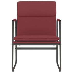 Loungesessel Weinrot Kunstleder 55x64x80 cm