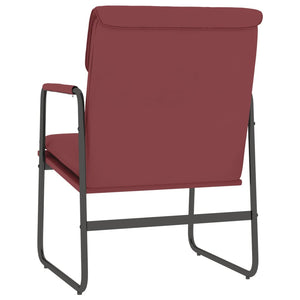 Loungesessel Weinrot Kunstleder 55x64x80 cm