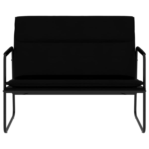 Sitzbank Schwarz Kunstleder 100 cm