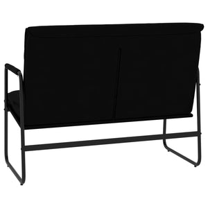 Sitzbank Schwarz Kunstleder 100 cm