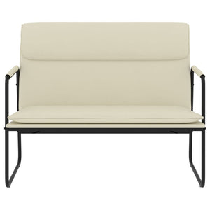 Sitzbank Creme Kunstleder 100 cm