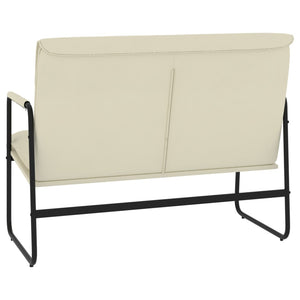 Sitzbank Creme Kunstleder 100 cm