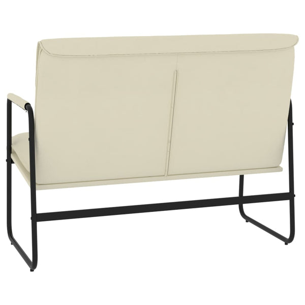 Sitzbank Creme Kunstleder 100 cm