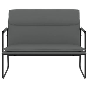 Graue Kunstleder Sitzbank 100 cm