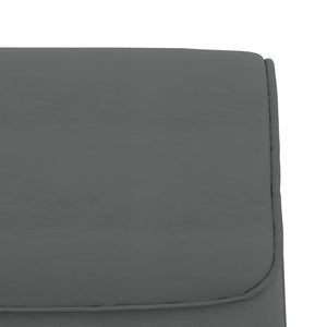 Graue Kunstleder Sitzbank 100 cm