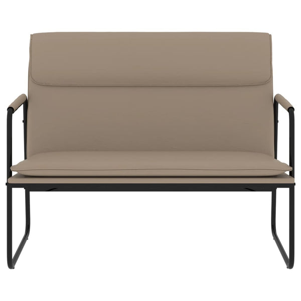 Sitzbank Cappuccino-Braun Kunstleder 100 cm
