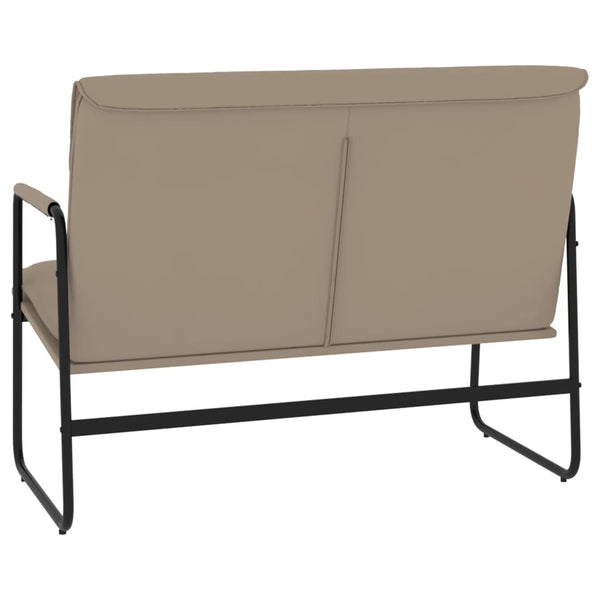Sitzbank Cappuccino-Braun Kunstleder 100 cm