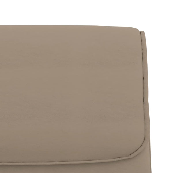 Sitzbank Cappuccino-Braun Kunstleder 100 cm