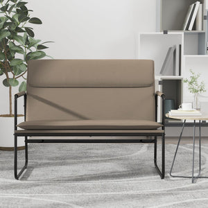 Sitzbank Cappuccino-Braun Kunstleder 100 cm