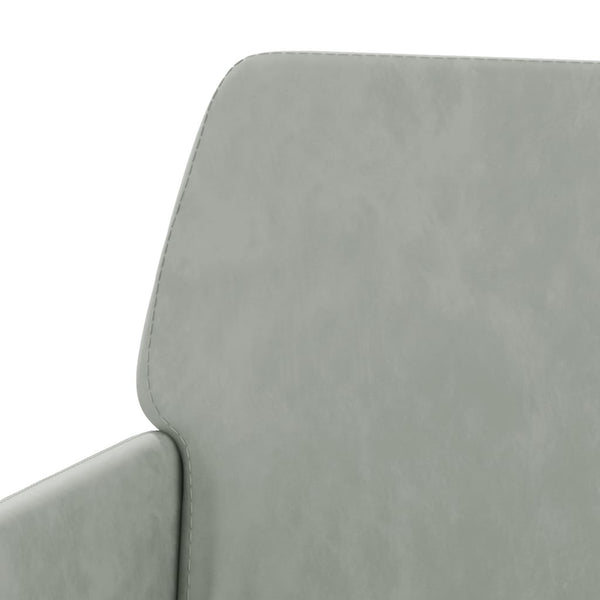 Hellgrauer Samt Sessel 62x79 cm
