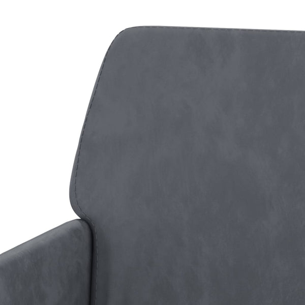 Dunkelgrauer Samt Sessel 62x79 cm