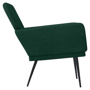 Dunkelgrüner Samt Sessel 62x79x79 cm