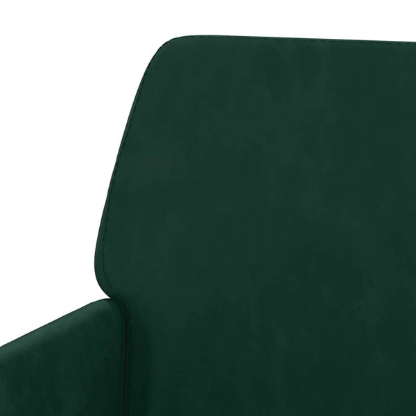 Dunkelgrüner Samt Sessel 62x79x79 cm