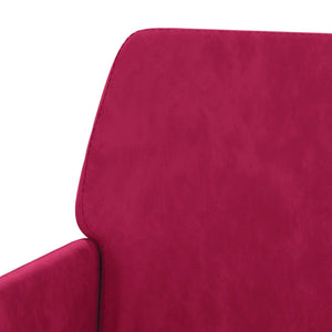 Weinroter Samt Sessel 62x79x79 cm