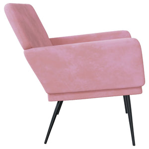 Rosa Samt Sitzbank 108 cm