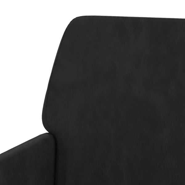 Schwarze Samt Sitzbank 108 cm