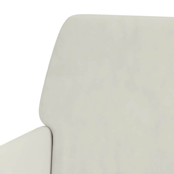 Creme Samt Sitzbank 108 cm