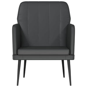 Schwarzer Kunstleder Sessel 61x78x80 cm