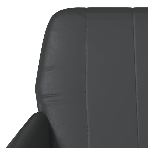 Schwarzer Kunstleder Sessel 61x78x80 cm