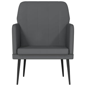 vidaXL Fauteuil gris 61x78x80 cm cuir synthétique