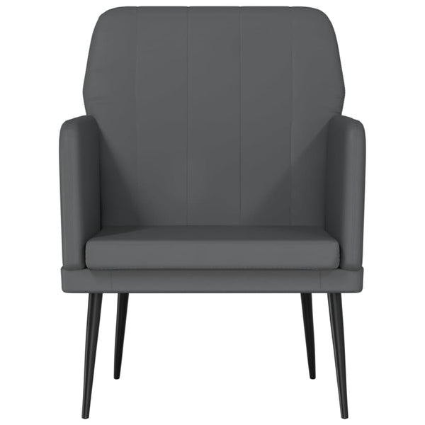 vidaXL Fauteuil gris 61x78x80 cm cuir synthétique
