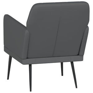 vidaXL Fauteuil gris 61x78x80 cm cuir synthétique