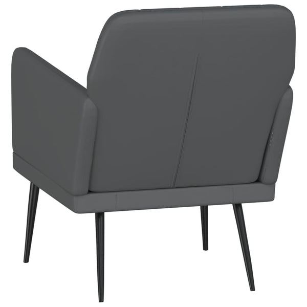 vidaXL Fauteuil gris 61x78x80 cm cuir synthétique