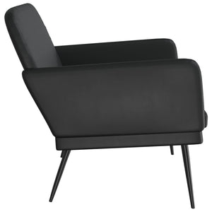 Schwarze Kunstleder Sitzbank 107 cm