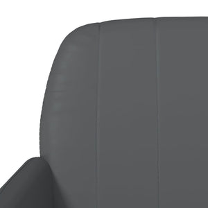 Graue Kunstleder Sitzbank 107 cm