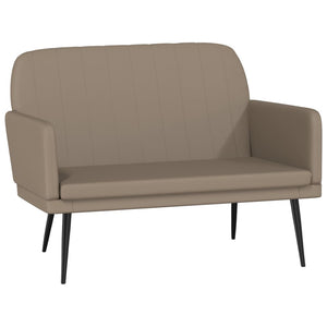 Sitzbank Cappuccino-Braun Kunstleder 107 cm